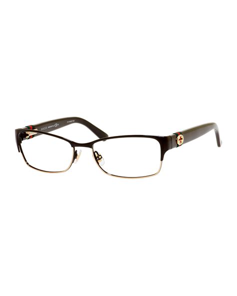 gucci half rim glasses|transparent gucci glasses.